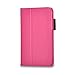 Galaxy Tab 3 Lite 7.0 / Galaxy Tab E Lite 7.0 Case - SHEROX Premium Folio Leather Case for Samsung Galaxy Tab 3 Lite 7.0 / Galaxy Tab E Lite 7.0 Inch Tablet, With Stylus Touch Pen (Hot Pink)