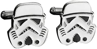 Men's Star Wars Stormtrooper Cufflinks White Wedding Gift