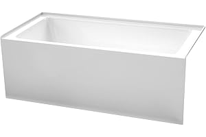 WYNDHAM COLLECTION Grayley 60 x 30 Inch Alcove Bathtub in White with Right-Hand Drain and Overflow Trim in Polished Chrome