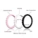 Silicone Wedding Ring for Women Jewelry Set