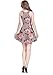 CowCow Womens Vintage Roses Floral Flowers Pattern Sleeveless Dress, XS-5XL