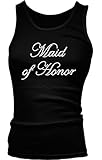 Rhinestone Maid Of Honor - Wedding Girls / Juniors Tank Top T-shirt