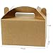 LaRibbons 25 Pack Treat Gift Boxes - 9.5 x 5 x 5 inches Brown Paper Box Recycled Kraft Gift Box Birthday Party Shower Favor Box