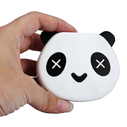 TONSEE Cartoon Panda Candy Color Contact Lens Box Case for Eyes Care Kit (White)