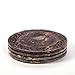 Hosley Set of 4 Assorted Soapstone Pillar Candle Plate 4.5 Inch Diameter. Wonderful accent piece for coffee tables or side tables. Ideal Gift for Weddings House Warming Home Meditation Reiki O9