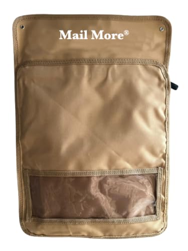 MAIL MORE® Letter Catcher for Front Door, Mail Cage, Letterbox Catcher, Door Box, Mail Letter Cage (LIGHT BROWN)