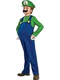 Super Mario Brothers, Deluxe Luigi Costume, Small