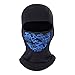 Cold Weather Ski Face Mask for Men Thermal Fleece Balaclava Hood for Skiing Blue