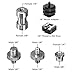 muscccm Camera Screw, 22 Pcs 1/4 Inch and 3/8 Inch Converter Threaded Screws Adapter Mount Camera Hot Shoe Mount to 1/4 Set for Camera/Tripod/Monopod/Light Stand