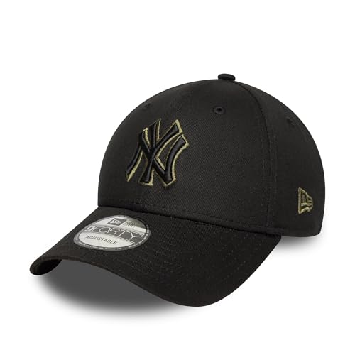New Era New York Yankees MLB Team Outline 9Forty Cap Schwarz Oliv - One-Size