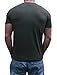 Henley Mens  Short Sleeve TShirt with 3 Buttons, Solid Olive, Large