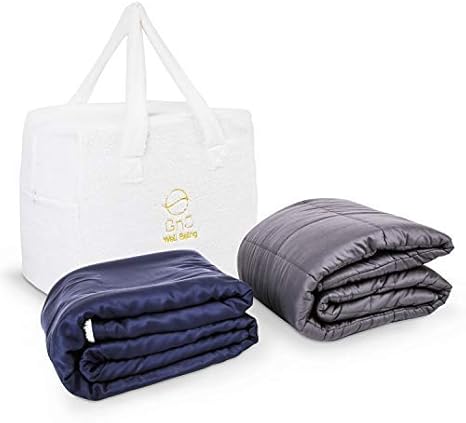 Amazon.com: GnO Weighted Blanket with Organic Bamboo/Wool Duvet Cover