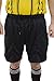 Mens Premium Drawstring Referee Shorts | Black Soccer Shorts for Officials - Black CA6025 M