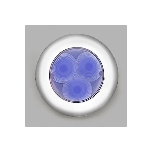 MARINE-BOAT-BLUE-LED-STAINLESS-STEEL-HOUSING-ROUND-COURTESY-LIGHT