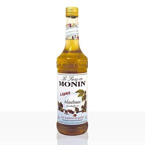 MONIN Haselnuss Zuckerfrei (1 x 0,7l) â ZeroâSugar Gourmet Hazelnut â Premium Zutat für Kaffee, Lattes, Shakes & Cocktails â vegan & kalorienarm