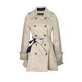 jntworld Fashion Slim Double Button Long Sleeve Trench Coat Outerwear