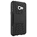 Samsung Galaxy A3 2017 Case Remex [Military Tires Leather And Kickstand] with Shockproof and Anti-Scratch and Non-Slip Case For Samsung Galaxy A3 2017 (Black)