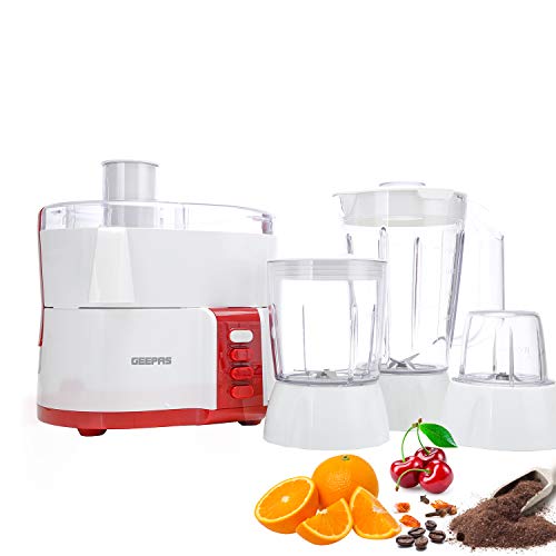 Geepas 4in1 MultiFunction Food Processor Electric Blender Juicer