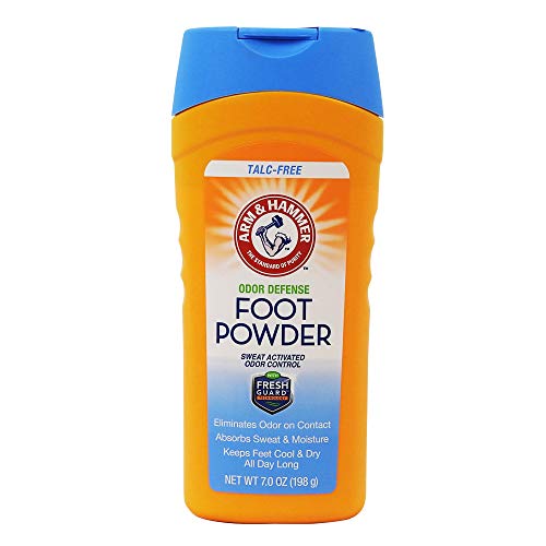 Arm & Hammer Foot Powder Odor Eliminator and Moisture Absorber For Shoes and Work Boots – 1 Pack
