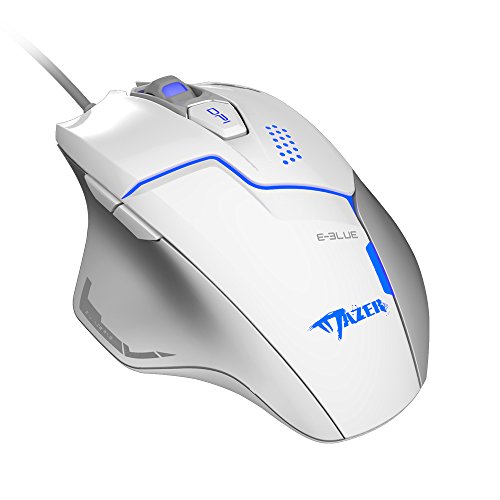 E-3lue Mazer EMS626 USB Optical Wired Professional Gaming Mouse (White)