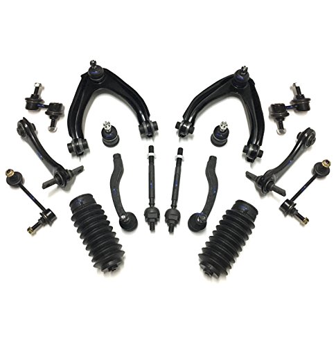 PartsW 16 Pc Complete Suspension Kit for Honda CR-V 1997-2001 Inner & Outer Tie Rod Ends, Lower Ball Joints, Front & Rear Upper Control Arms, Sway Bars & Boots - Thumbnail 4