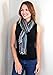 Women’s Jewel Shimmer Multicolor Stripe Scarf, Metallic Pashmina Shawl (Berry Dazzling)