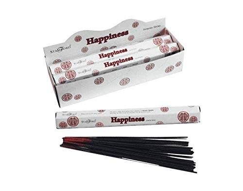 STAMFORD INC. 37511 Happiness Incense Sticks, 20 Sticks x 6 Packs