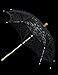 The 1 For U Women's Victorian Lace Parasol Black