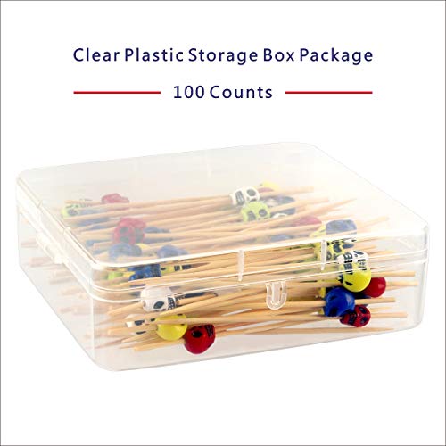 image for Minisland Halloween Decorations Party Cocktail Picks Multicolor Skull 