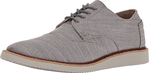 Toms men s brogue lace-up grey denim shoe