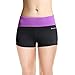 BALEAF Women's High Waist Swim Yoga Volleyball Shorts Running Workout Tennis Athletic Shorts Inner Pocket Dewberry Size M