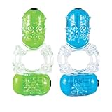 Color Pop Big O 2 Double Cock Ring, Powerful Motors, Assorted
