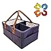 LittleCloud Baby Diaper Caddy Organizer Comfy Carry Nursery Bin – Unisex Portable Newborn Essentials Changing Table Cotton Canvas Nappy Holder Storage Bag Basket Travel Tote Boy Girl Baby Shower Gift