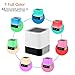 HOMPOT- Night Light Bluetooth Speaker, Touch Sensor Bedside Lamp Warm Light and Color Changing Alarm Clock, MP3 Player, USB, AUX, 4000mAh Battery Best Gift for Kids, Party, Bedroom, Outdoor.