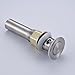 Rozinsanitary Pop up Style Bathroom Sink Drain with Overflow Stainless Steel
