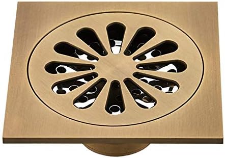 MARGUERAS 1PCS Black bronze copper material square deodorant floor drain (Type 6)