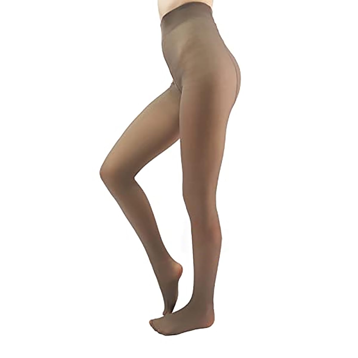 Photo 1 of X-CHENG Fleece Lined Tights Sheer Women - Fake Translucent Warm Pantyhose Leggings Sheer Thick Tights for Winter SMALL