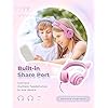 Cat-Ear-Led-Light-Up-Kids-Headphones-with-Microphone-iClever-HS20-Wired-Headphones-Shareport-94dB-Volume-Limited-Foldable-Over-Ear-Headphones-for-Kids-GiftsSchooliPadKids-TabletTravel-Pink iClever Kids Headphones with Microphone, Cat Ear Led Light Up, HS20 Wired Headphones -Shareport- 94dB Volume Limited…