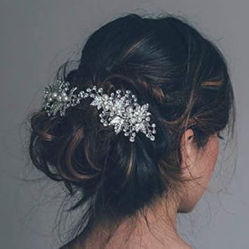 Buy Barogirl Wedding Hair Clips Gold Hair Barrette Silver Hair Pin