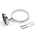 Gracallet Silver Stainless Steel Round Hair Dryer Shelf/Blow Dryer Holder/Hair Dryer Holder(Hole Diameter: 3.5