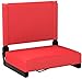 Flash Furniture Grandstand Portable Stadium Seat for Bleachers or Benches, Folding Padded Stadium Chair with Carrying Handle, 500 lb. Weight Capacity, Red