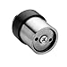 TPOHH Brushed Stainless Steel Cylindrical Floor Mount Door Stop, 1-3/4