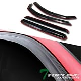 IN-CHANNEL SUN/RAIN VENT SHADE DEFLECTORS WINDOW VISORS 05-15 TACOMA DOUBLE CAB