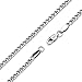AmyRT Jewelry 4.5mm Titanium Steel Mens Beveled Curb Link Chain Silver Gold Necklace 16 to 30 in