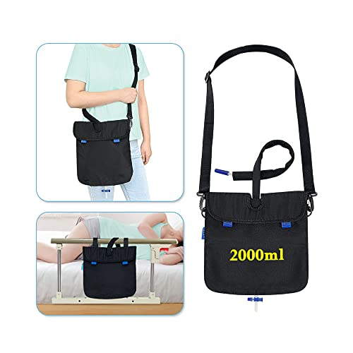 Urine Drainage Bag Holder with Catheter Tube Cover Secure Overnight