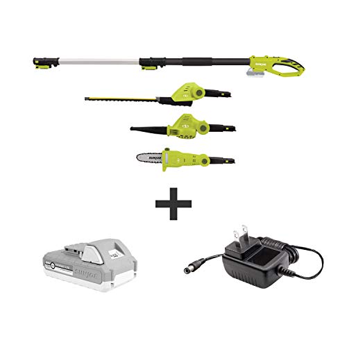 Sun Joe GTS4001C Garden Tool System, (Hedge Trimmer, Pole Saw, Leaf Blower)