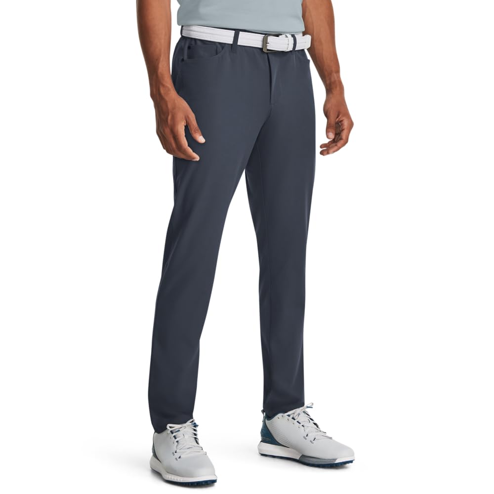 Under Armour Mens Drive 5 Pocket Pants, (044) Downpour Gray / / White, 36/34