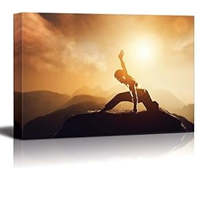 Fighter Practices Martial Arts in High Mountains at...