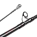 Fiblink Graphite Baitcasting Rod Portable Casting Rod 2-Piece Baitcaster (6'6'' Medium)