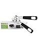 WinFong Can Opener, Professional Portable Manual Can Opener, 3 in 1 Stainless Steel Sharp Blade Built in Bottle Opener with Easy Turn Knob and Ergonomic Anti-slip Handles primary